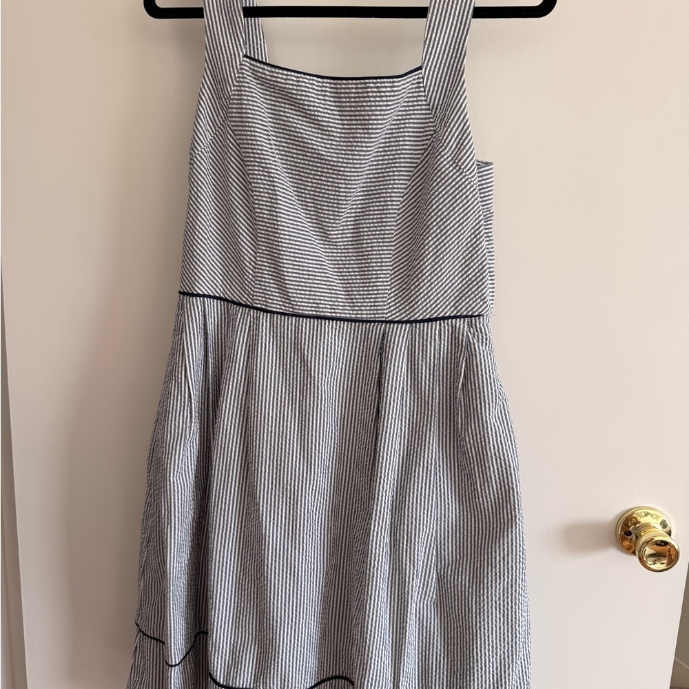 Lands' End Seersucker Dress NWT Size medium